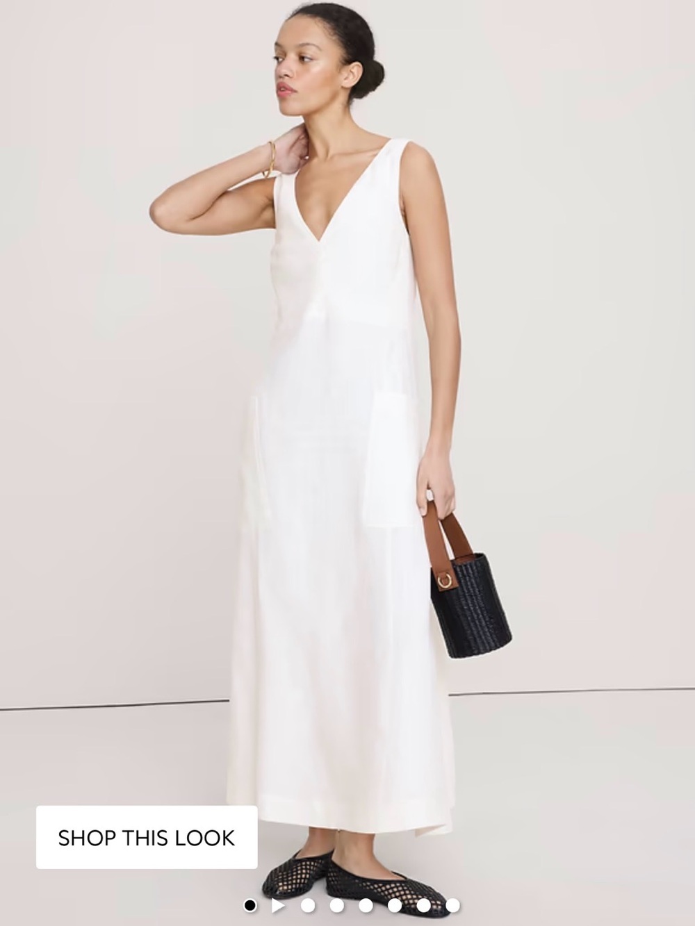 Banana Republic Linen Maxi Dress